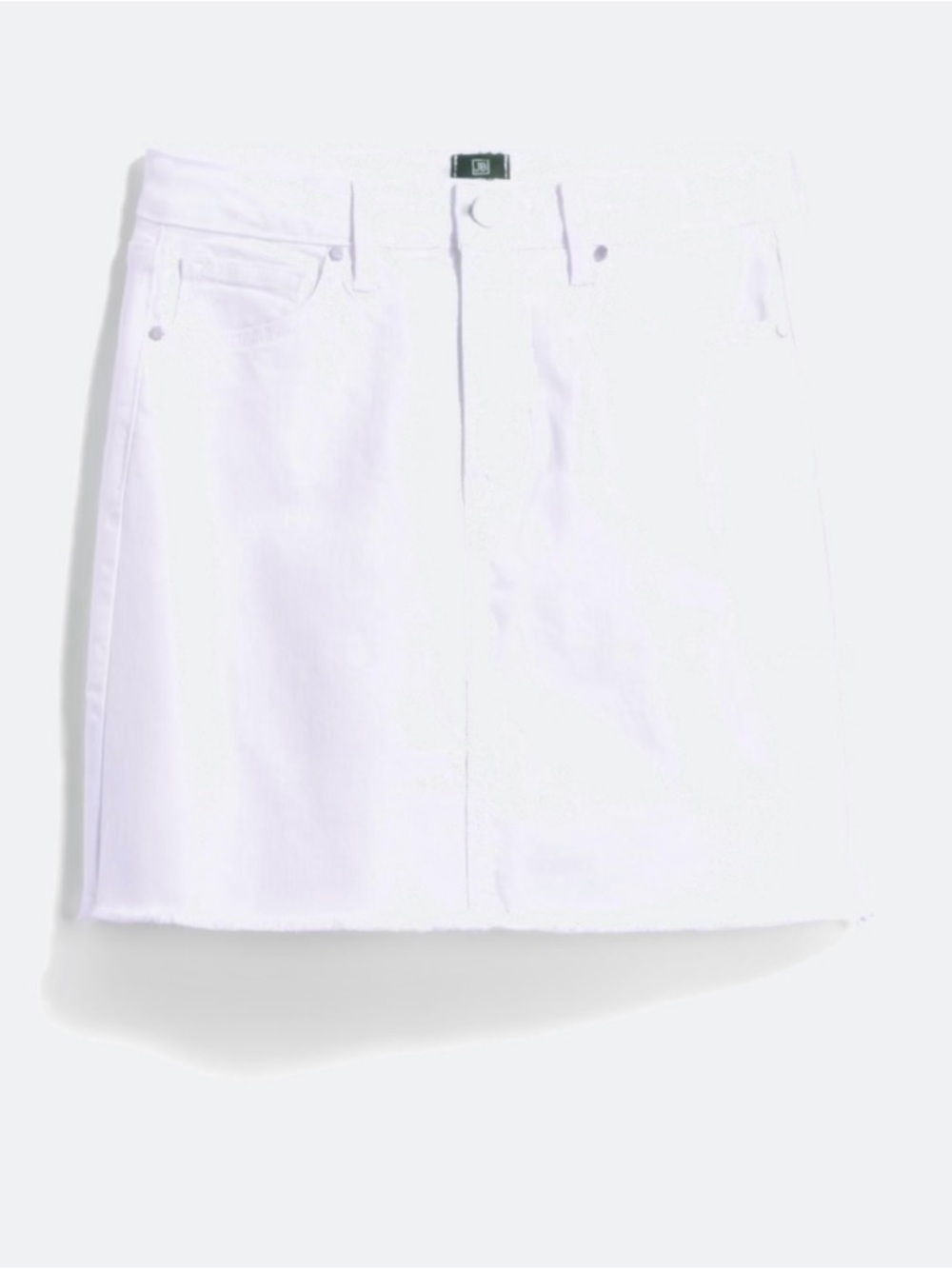 JUST BLACK Tatiana White Denim Jean Skirt - XS - White